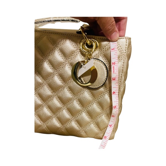 Elegant Gold Quilted Mini Bag - Picture 8 of 8
